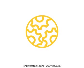 yellow settings icon. black settings icon. icon design 