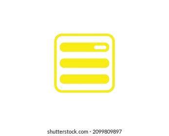 icono de configuración amarilla. icono de configuración negra. diseño de iconos 