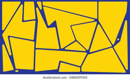 Yellow Shape with Blue Abstract Background Landscape for your graphic resource