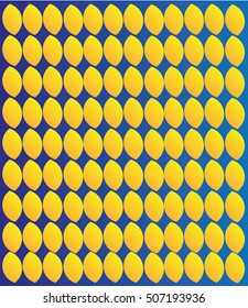 yellow shapes on blue background for any use 