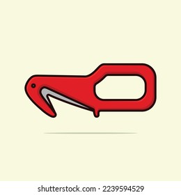 yellow sharp cutter tools isolated