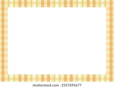 Yellow shepherd check pattern, tartan check pattern frame, background illustration