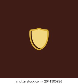 yellow shield vector design logo