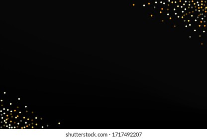 Fondo Negro Transparente Del Brillo Amarillo. Feliz Splash Texture. Fondo de Navidad Gold Circle. Invitación de luz redonda.
