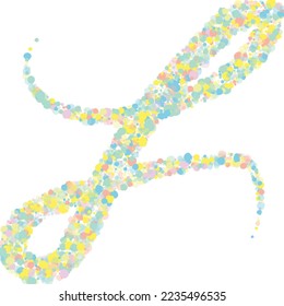 Yellow Shine Vector White Background. Fun Circle Postcard. Effect Round Invitation. Color Polka Invitation Design.