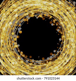 Yellow shining Ring with Bokeh Effect   - Vector Hank
