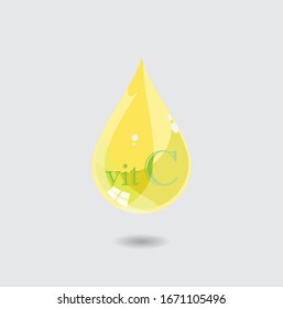 yellow shiny drop whit vitamin c script
