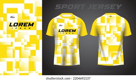 yellow shirt sport jersey design