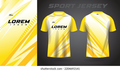 yellow shirt sport jersey design
