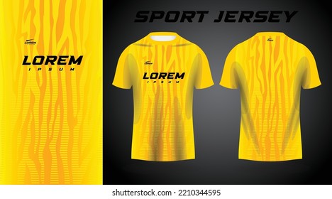 yellow shirt sport jersey design