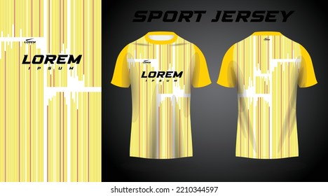 yellow shirt sport jersey design