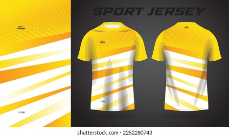 yellow shirt sport jersey design