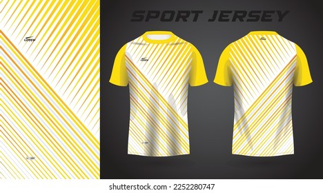 yellow shirt sport jersey design