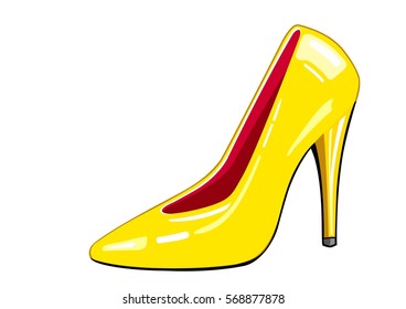 yellow shoes