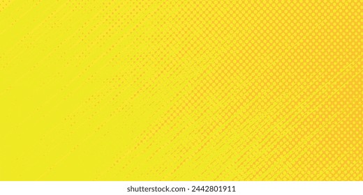 Yellow side hatch with halftone effect. Vintage pop art retro vector illustration