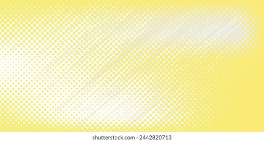 Yellow side hatch with halftone effect. Vintage pop art retro vector illustration