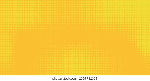 Yellow side hatch with halftone effect. Vintage pop art retro vector illustration