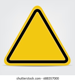 yellow sign  blank warning.vector,illustration
