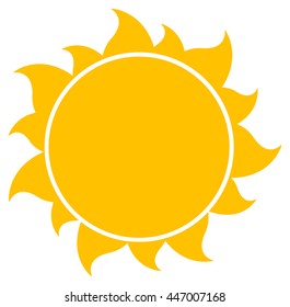 Similar Images, Stock Photos & Vectors of Yellow Silhouette Sun. Raster ...