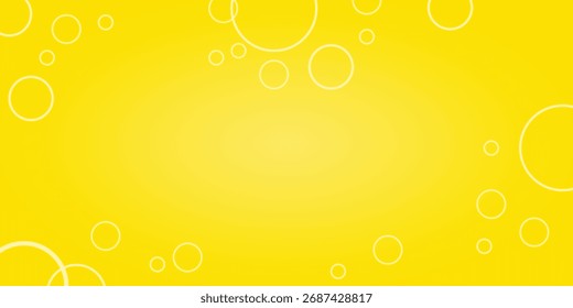 Yellow Simple Design With Circle Background