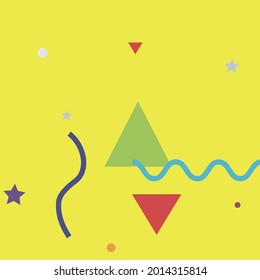 Sencillo Amarillo Estilo Moderno Rosa Simple Hipster Art. Tejidos Ornamentales Verdes Multicolor Morado. Imagen De Diseño De Vector Azul Naranja Violeta. Ilustración de Arte Geométrico Digital Gris Rojo.