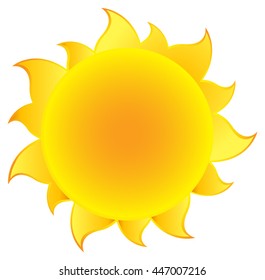 Yellow Silhouette Sun Gradient Vector Illustration Stock Vector ...