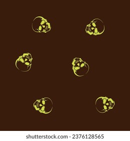 fondo de pantalla del cráneo amarillo frente al fondo