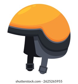 Yellow ski helmet ensuring safety and protection while enjoying winter sports on the slopes