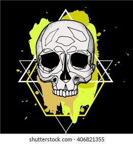Yellow skull