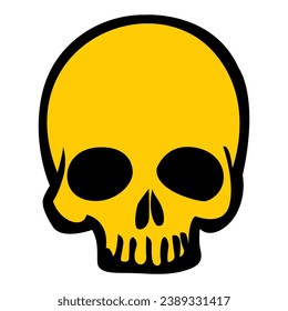 Yellow Skull Patches V101 Patch Streetwear, Urban, Luxury, Modern Design Patch Commercial Use