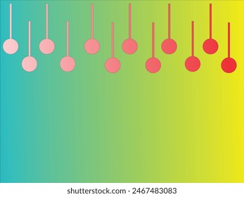 Yellow, sky blue and red  color combination gradient background design.