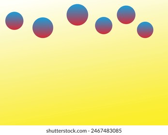 Yellow, sky blue and red  color combination gradient background design.