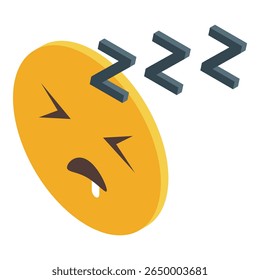 Emojis amarelos da face adormecida babando e descansando, indicando cansaço, sonolência e a necessidade de um cochilo