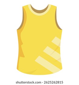Yellow sleeveless shirt with a modern design, perfect for sports or casual wear