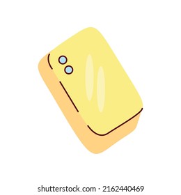 icono de gadget de dispositivo de smartphone amarillo