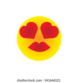 yellow smile face - vector illustrator