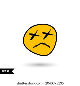yellow smile icon design, perfect for emoticon elements