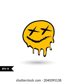 yellow smile icon design, perfect for emoticon elements
