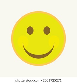 yellow smile icon design vector