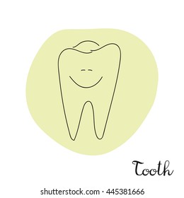 yellow smile tooth