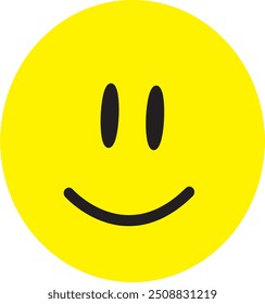 
Diseño de Vector de emoji sonriente amarillo