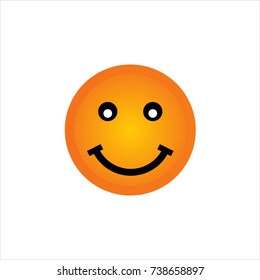 yellow smiley emoticon vector illustration