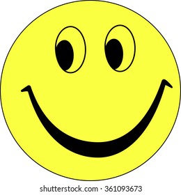 Yellow Smiley Face Vector