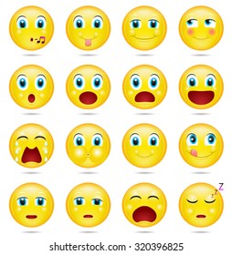 Yellow smileys with blue eyes, Part 2. 