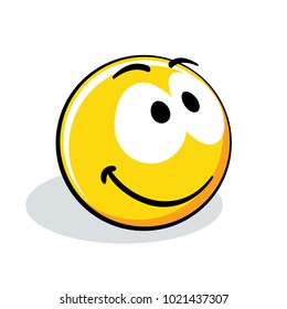 Yellow smiling emoticon