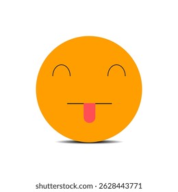 Ilustración vectorial de cara de emoticono sonriente amarillo.eps
