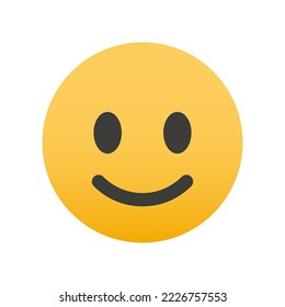 Yellow smiling face expression vector illustration