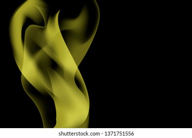 Yellow smoke abstract background vector