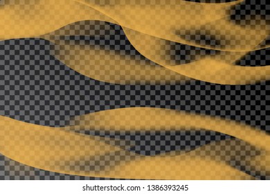 Yellow smoke abstract background vector