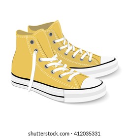 yellow sneakers